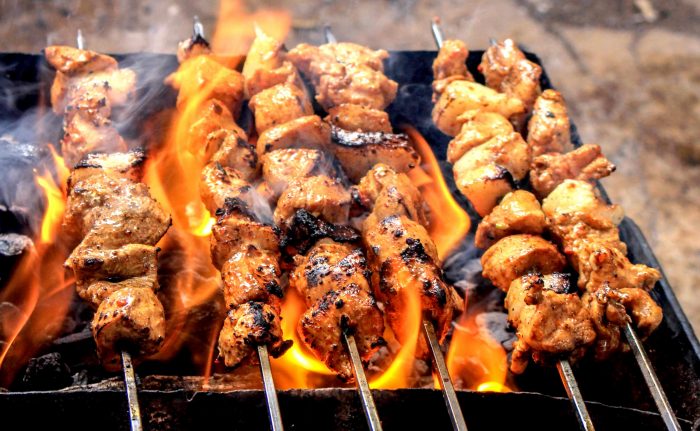 Brochetas de cordero